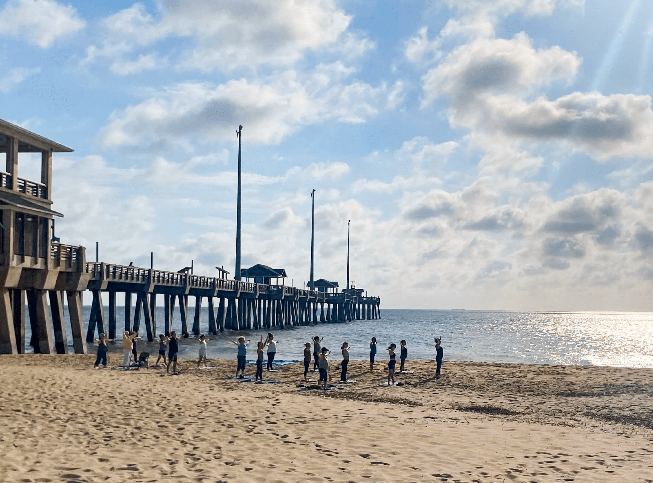 Namaste on the Beach with ThriveOBX